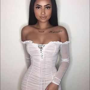 Maura Mesh Mini Dress